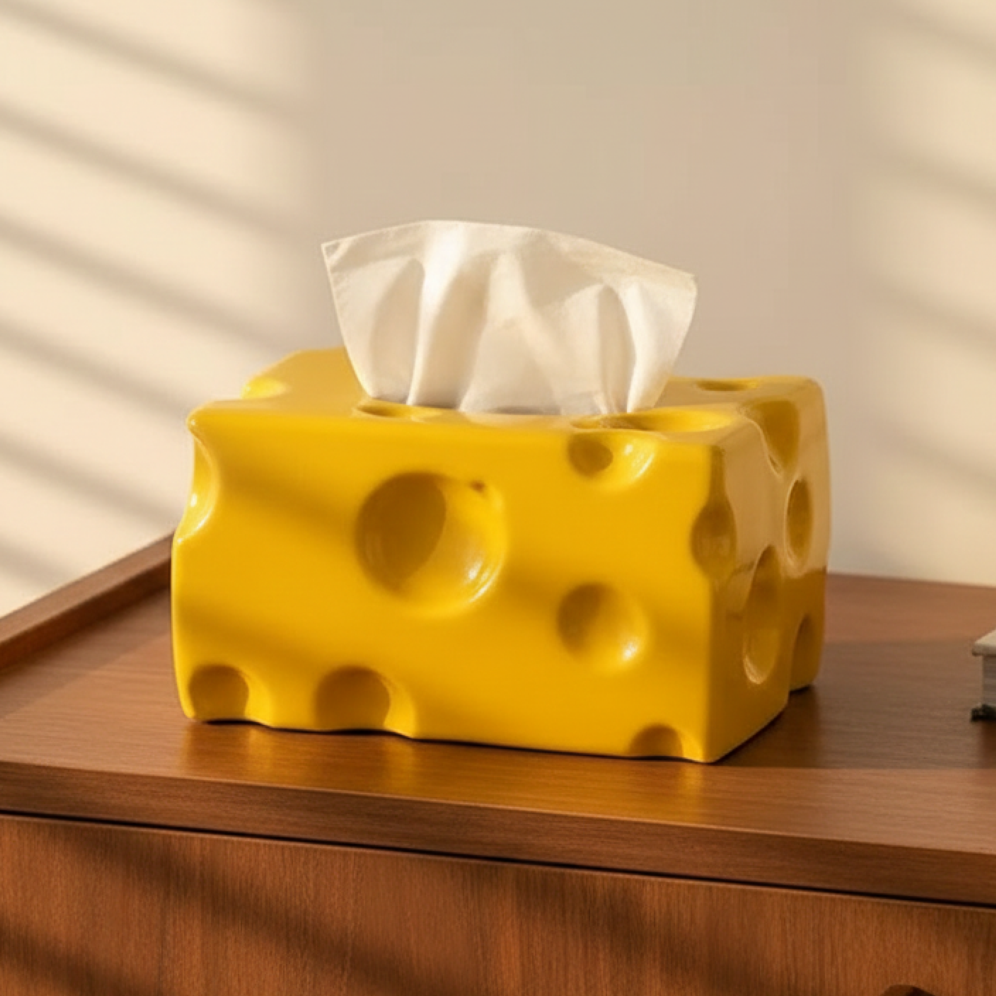 Cheesy Ceramic Tissue Box