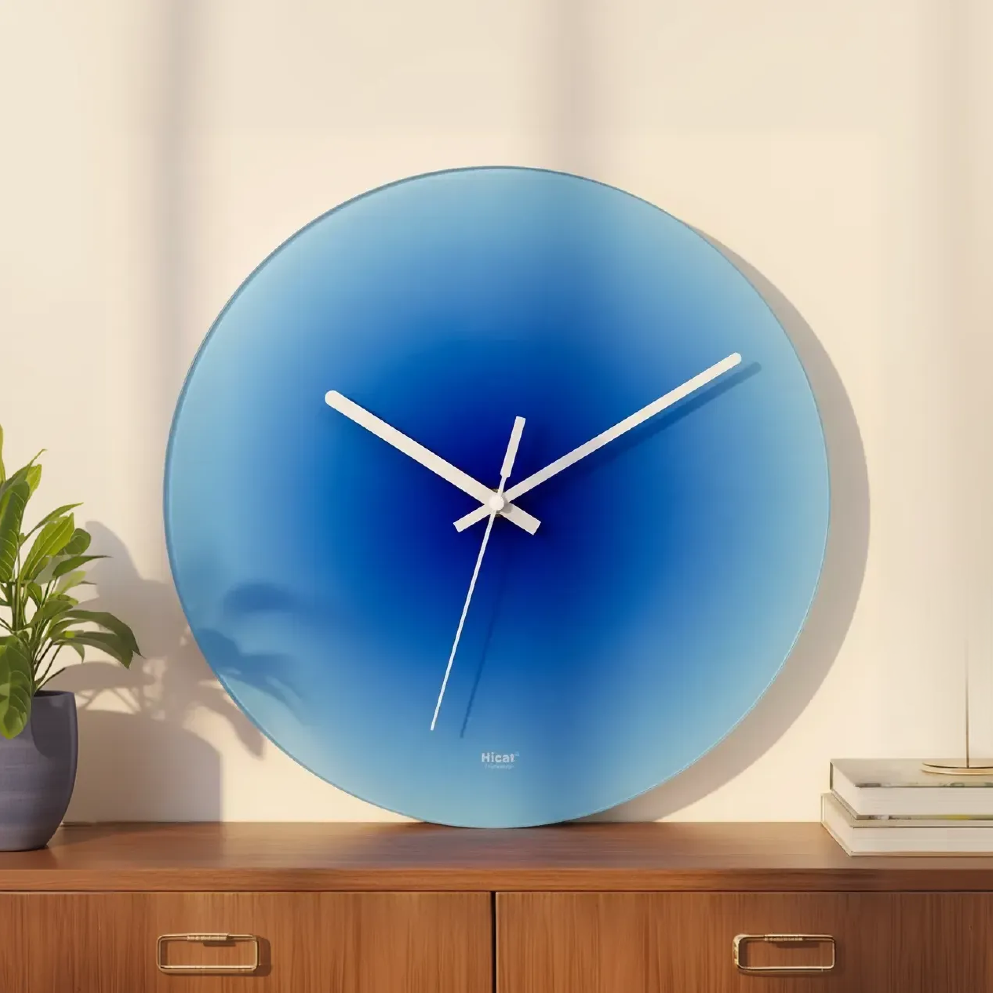 Gradient Glass Wall Clock