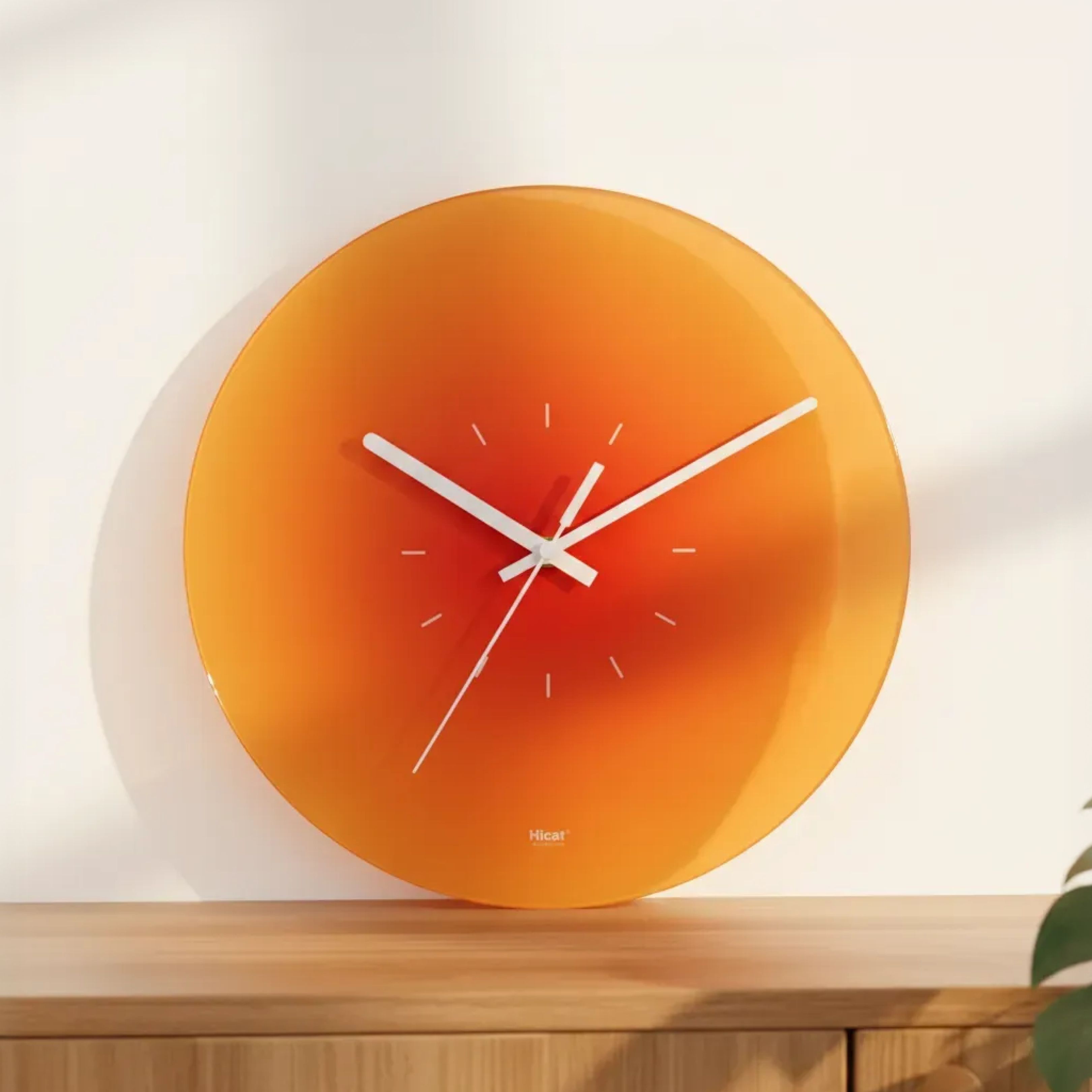 Gradient Glass Wall Clock