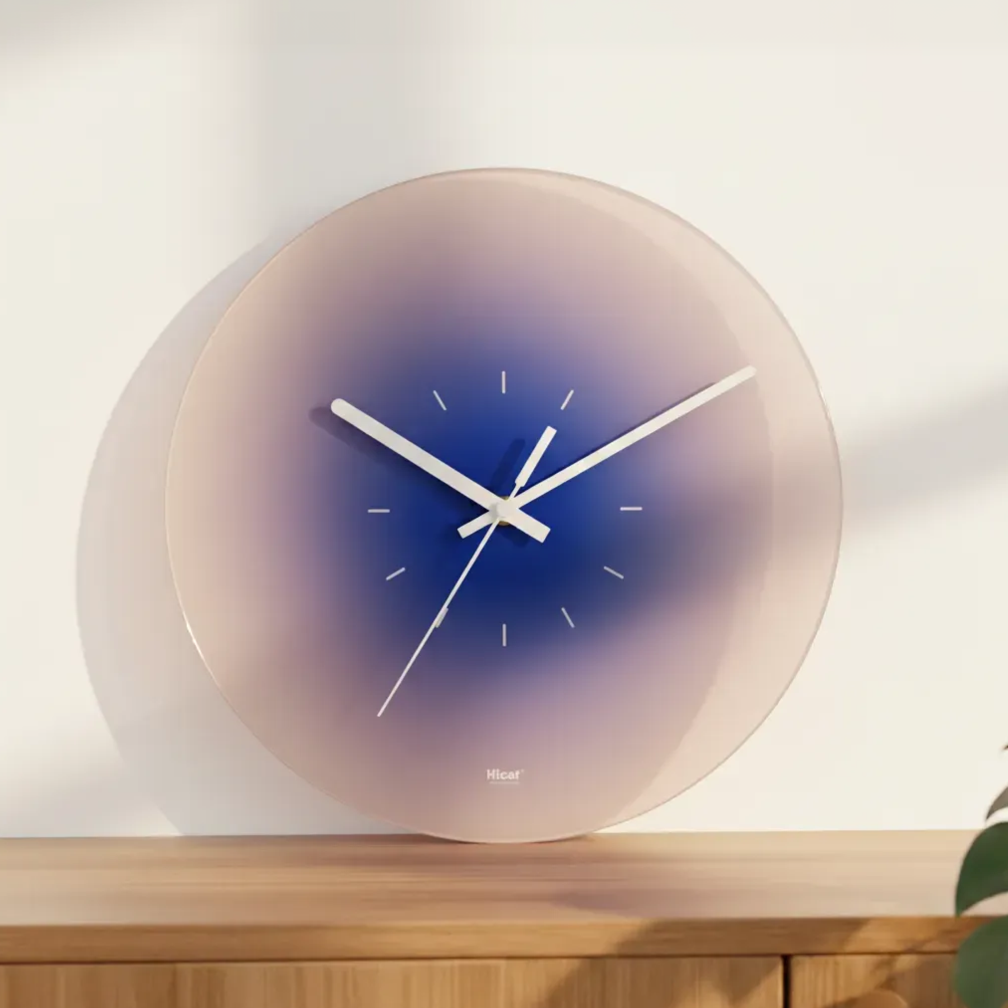 Gradient Glass Wall Clock