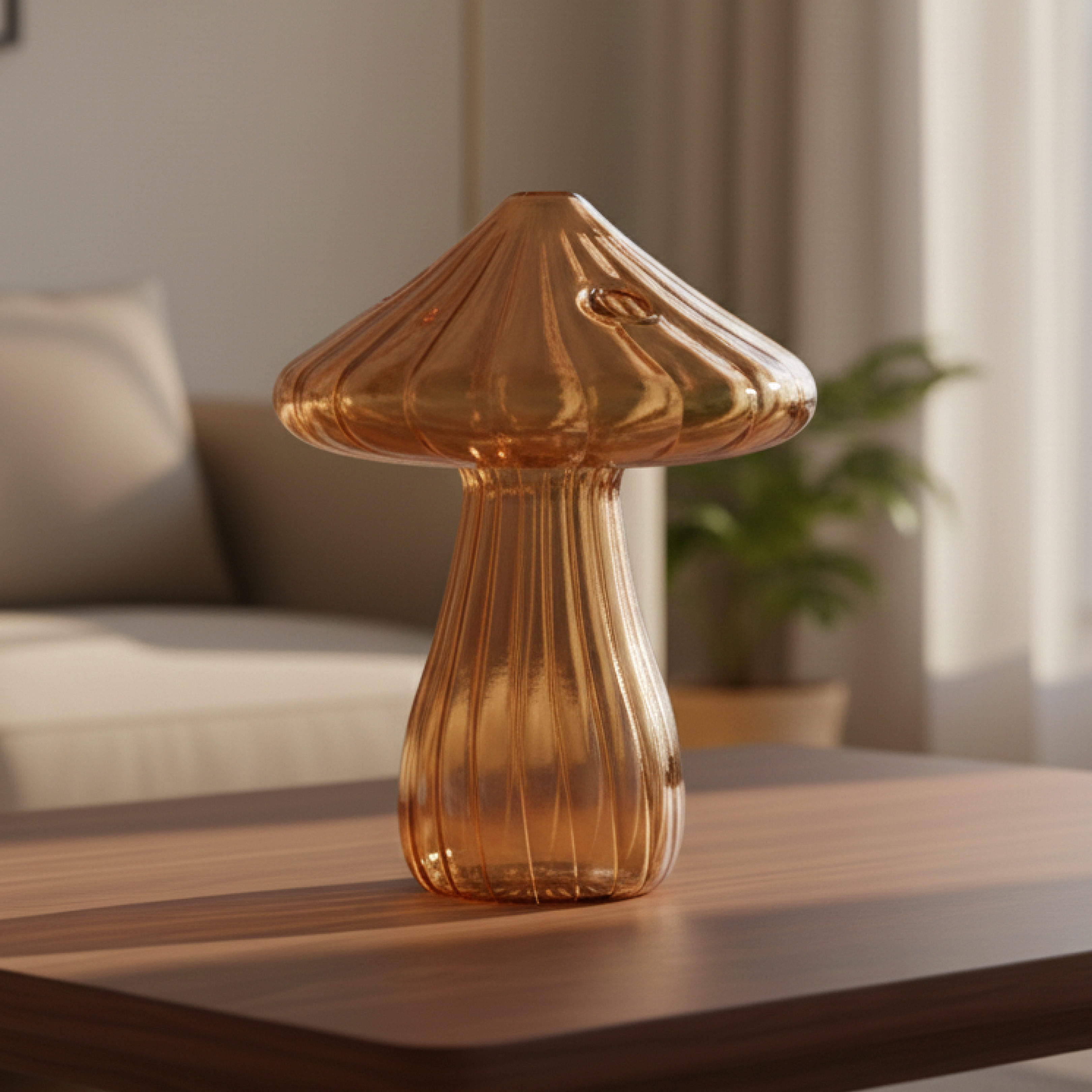Mushroom Glass Vase