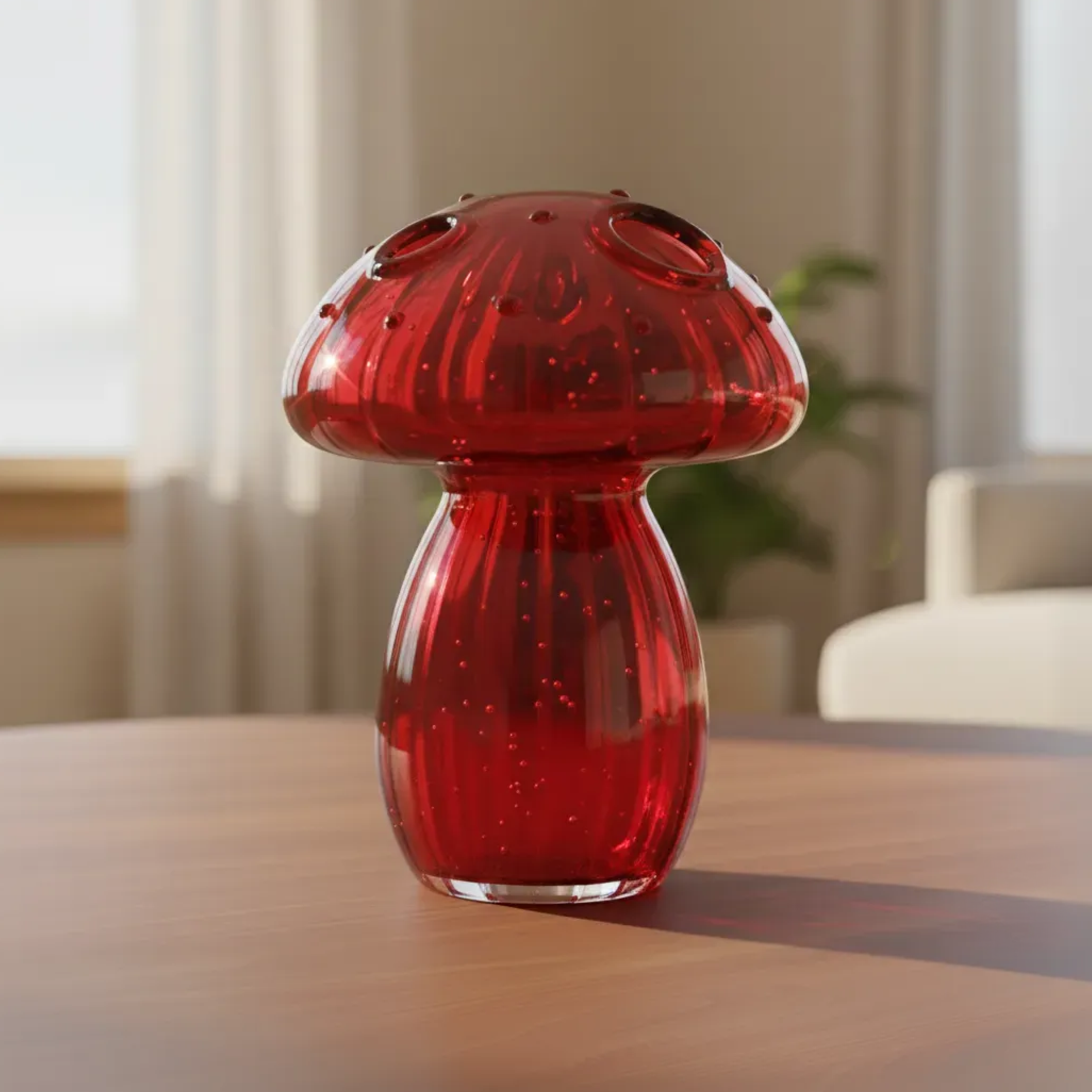 Mushroom Glass Vase
