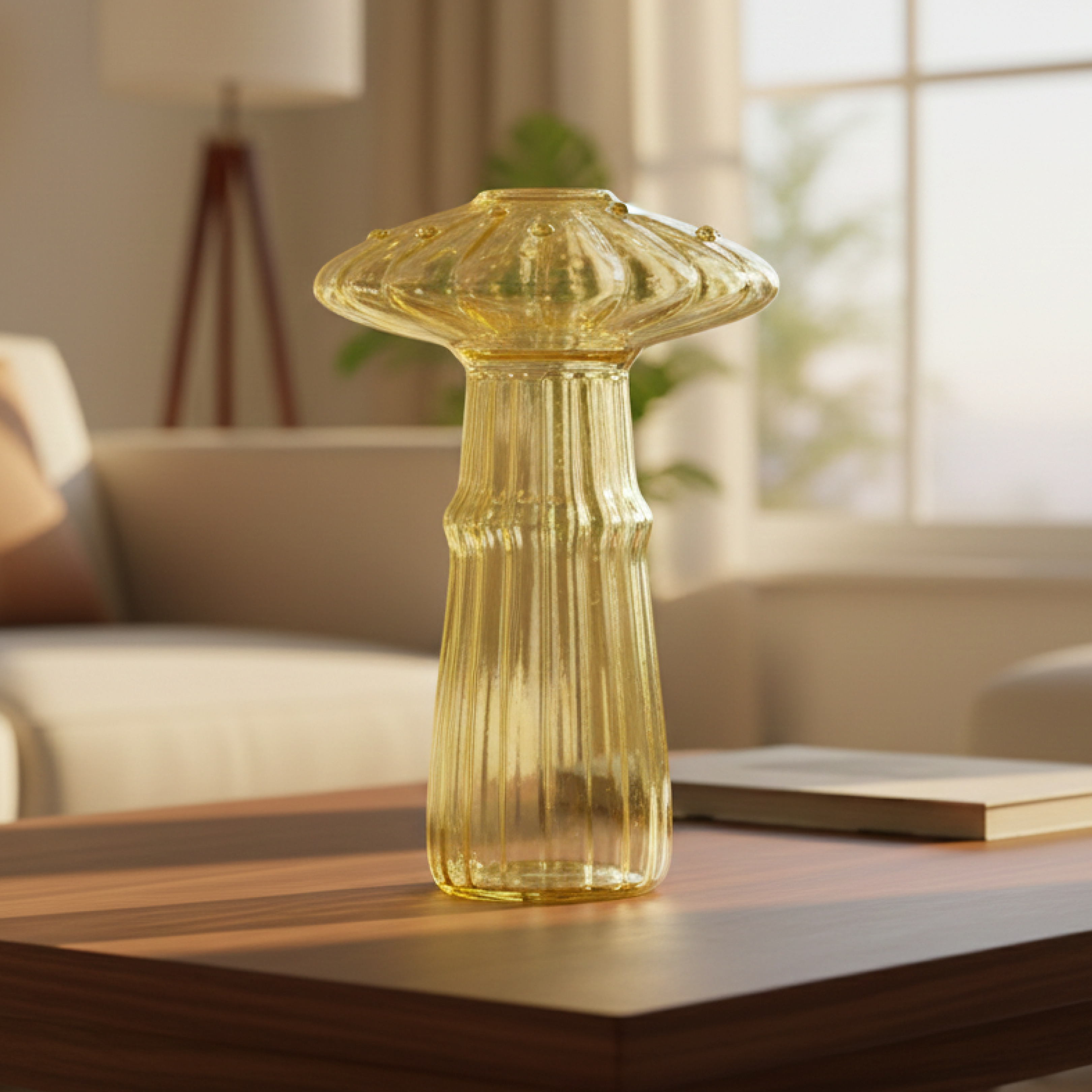 Mushroom Glass Vase