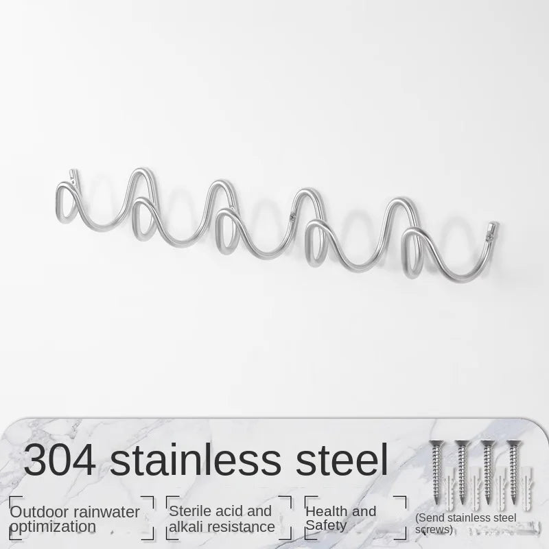 MOMO Minimalist Hooks Entry Bauhaus Coat Rack Wall Hanging Wall Behind Door Entryway Clothes Hat Hooks Electroplated Metal Hooks