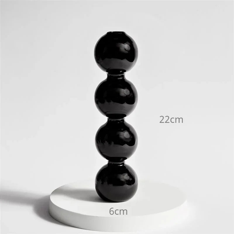 Nordic Creative Glass Bubble Vase Flower Arrangement Spherical Art Flower Ornaments Vases Decoration Home Birthday Gift